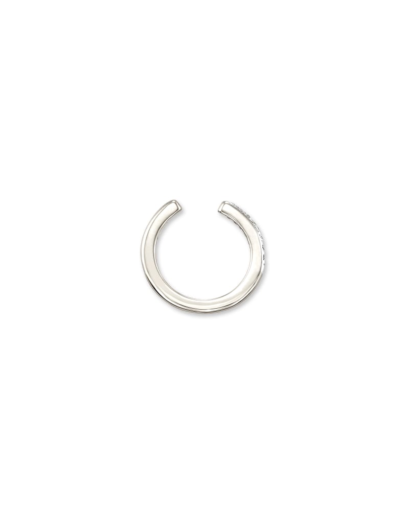 Bobbie Sterling Silver Vermeil Ear Cuff in White Diamond image number 1